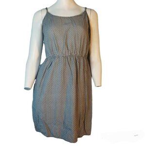 Old Navy Black And White Pattern Dress With Elastic Waist